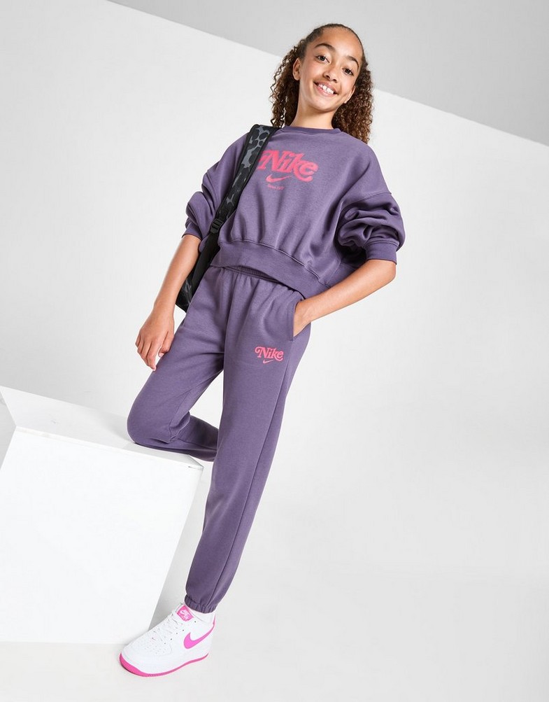 Vaikiškos kelnės NIKE KELNĖS G NSW TREND FLC CF PANT GIRL HM0534-573 Tamsiai mėlyna