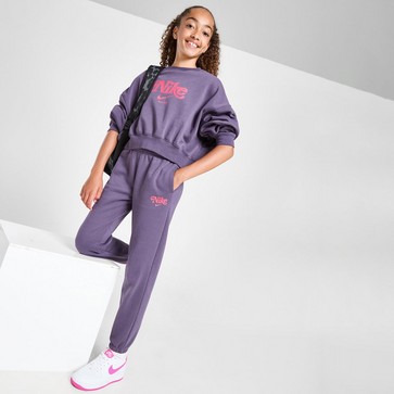 Pantaloni pentru copii NIKE PANTALONI  G NSW TREND FLC CF PANT GIRL