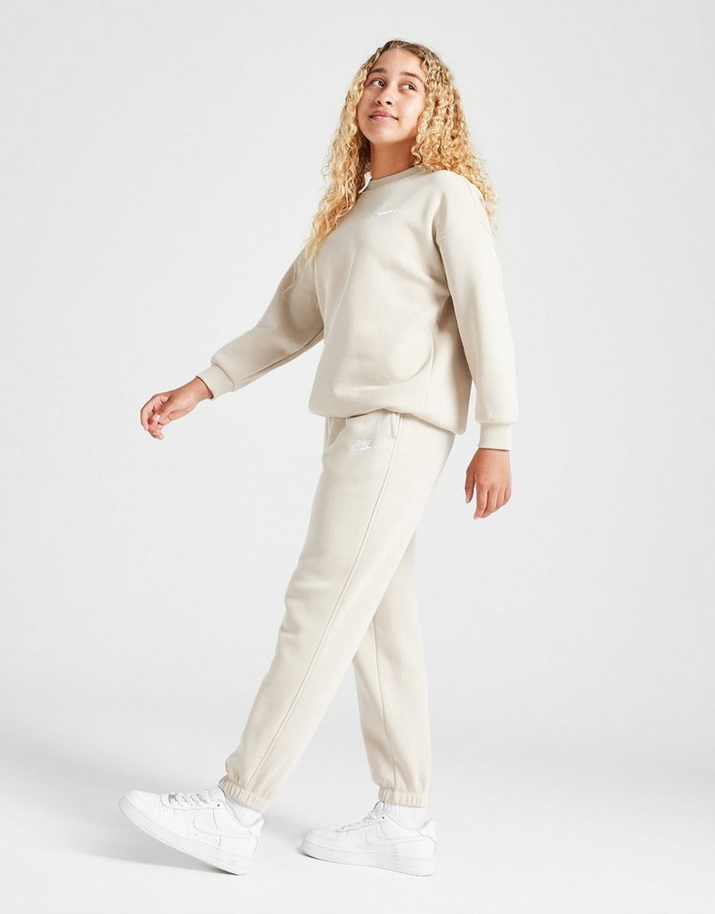 Dječje hlače NIKE HLAČE G NSW CLUB FLC LOOSE PANT LBR G FD2933-126 bež