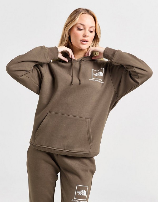 The North Face Bluza Z Kapturem $Outline Brn/wh