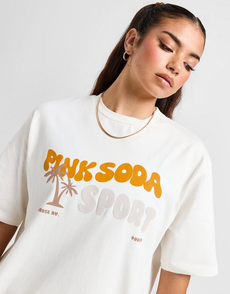 Koszulka, t-shirt damski PINK SODA T-SHIRT TOPEKA BF T CREAM