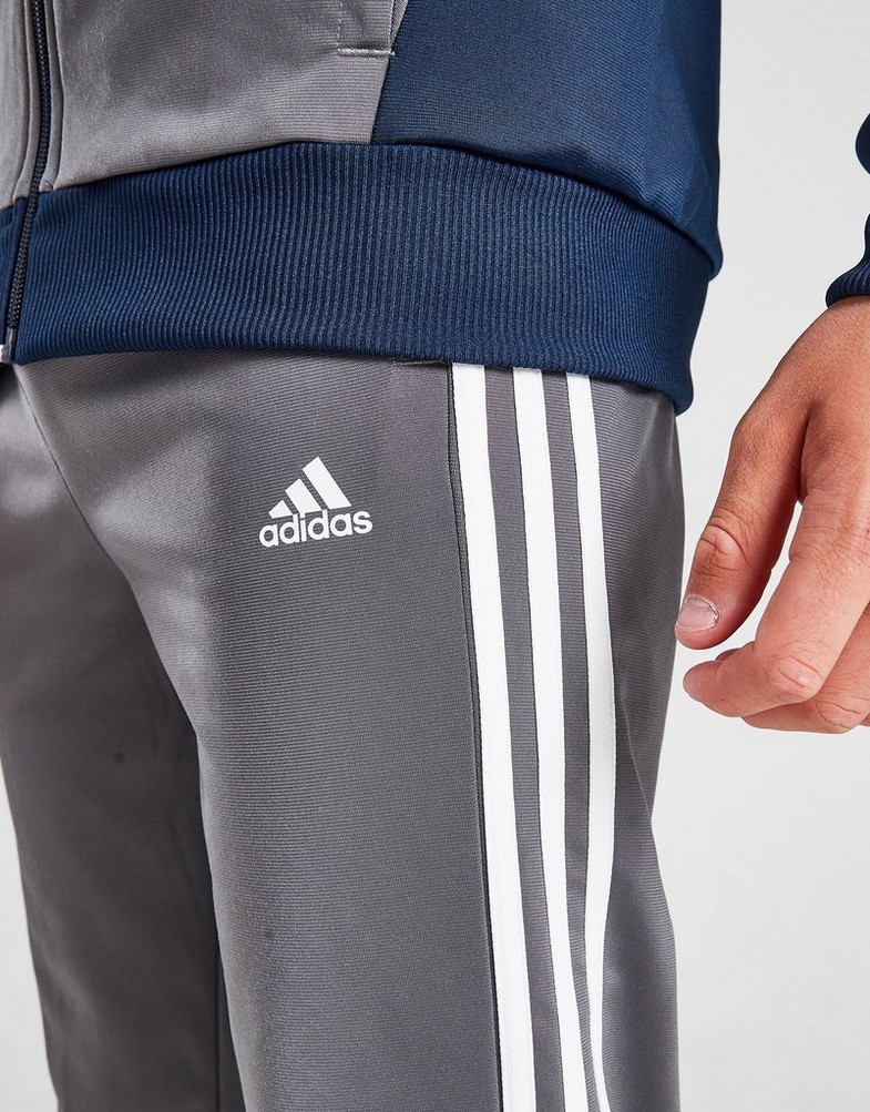 Детски анцуг ADIDAS КОМПЛЕКТ TIBERIO SUIT NVY/GRY/WHT B JN6913 Тъмносин