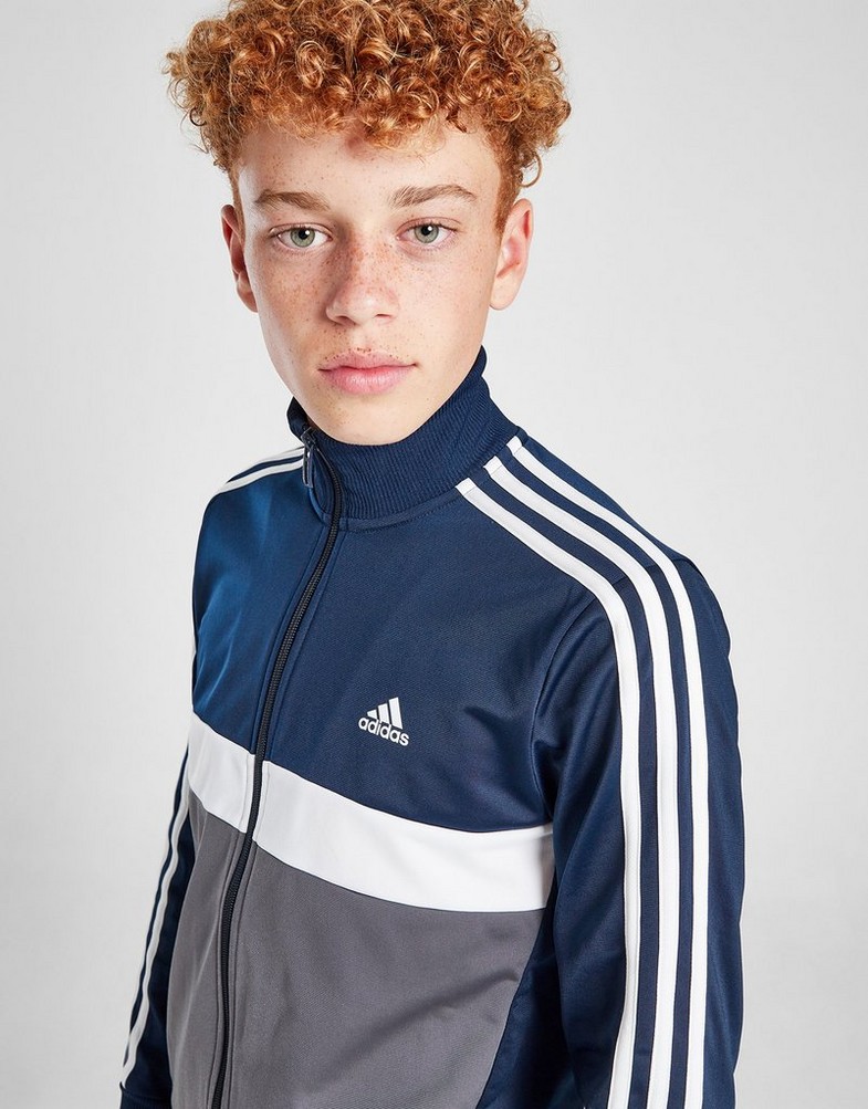 Детски анцуг ADIDAS КОМПЛЕКТ TIBERIO SUIT NVY/GRY/WHT B JN6913 Тъмносин