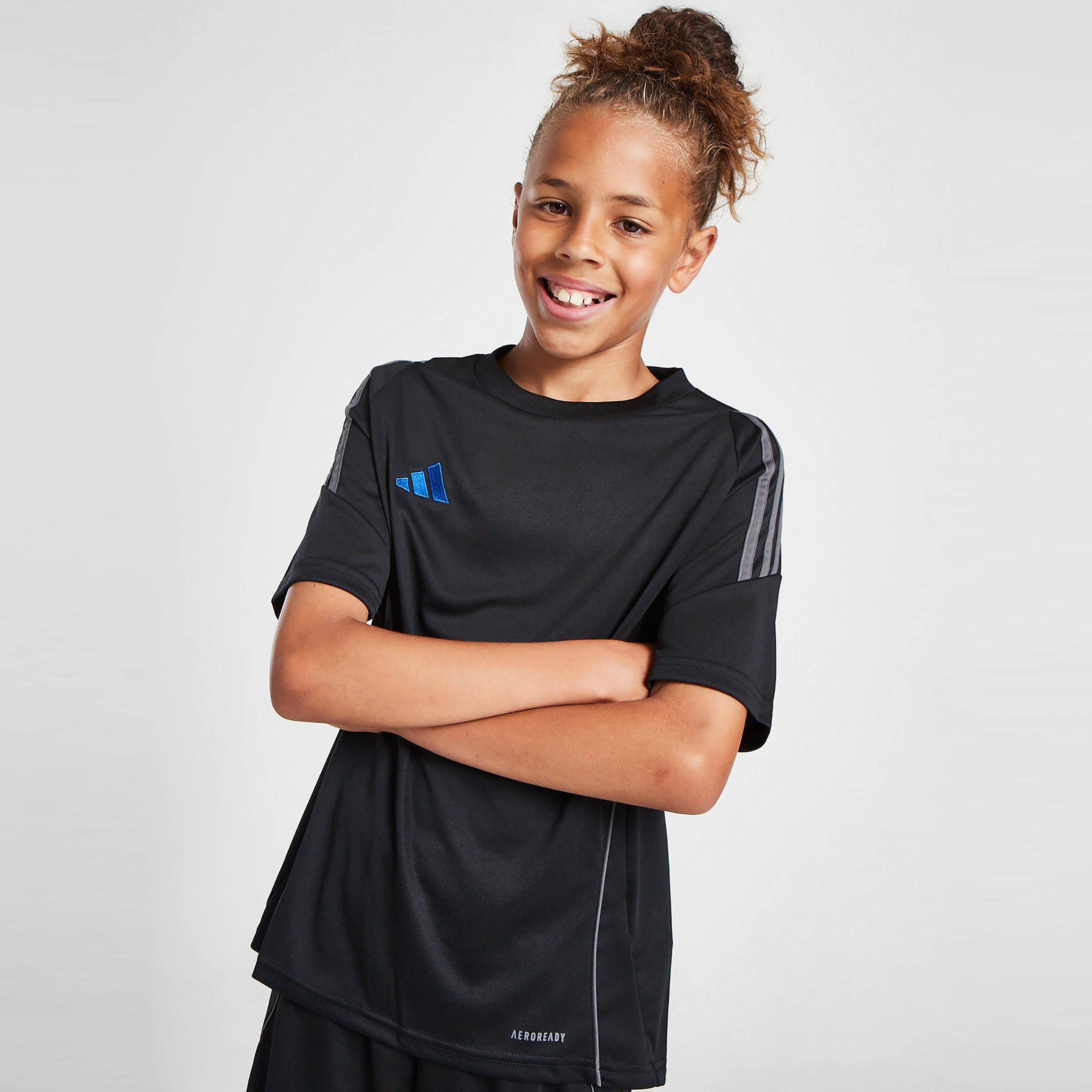 Gyerek póló ADIDAS PÓLÓ TIRO24 TEE BLK/BLU B