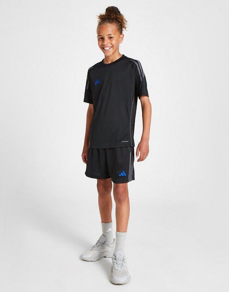 Дитячі шорти ADIDAS ШОРТИ TIRO24 SHORT BLK/BLU B JI8921 Чорний
