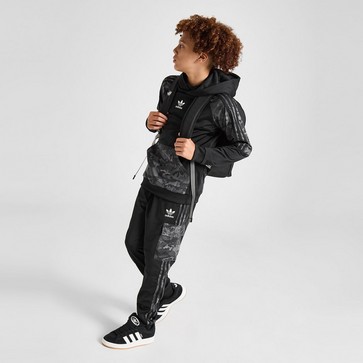 Pantaloni pentru copii ADIDAS PANTALONI  CAMO CB MIX CRGO JOG BLK B