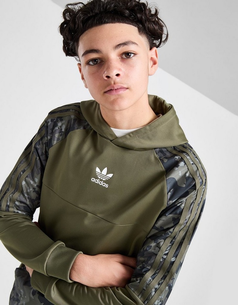 Bluza dziecięca ADIDAS BLUZA Z KAPTUREM BOS CAMO OH HOOD OLV/BLK B