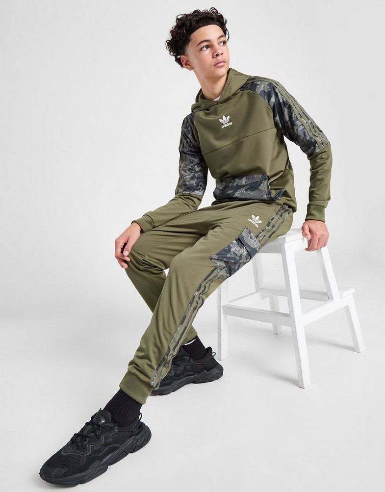 Дитячі штани ADIDAS ШТАНИ BOS CAMO JOG OLV/BLK B JG6101 Зелений