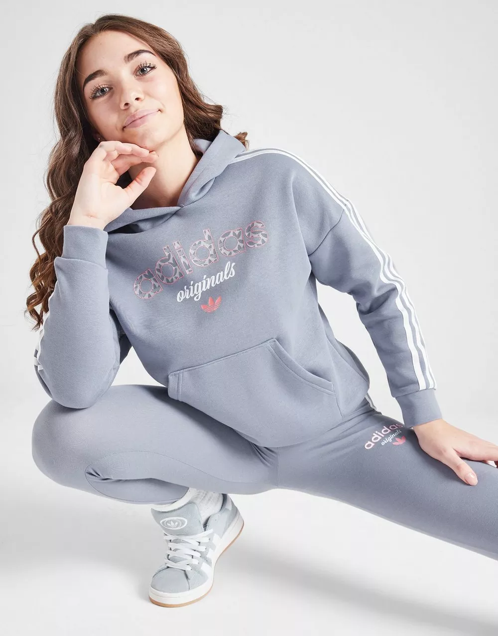 ADIDAS КОФТА З КАПЮШОНОМ (G)VRSITY AOP FILL HD VIO G, фото 1 з 6