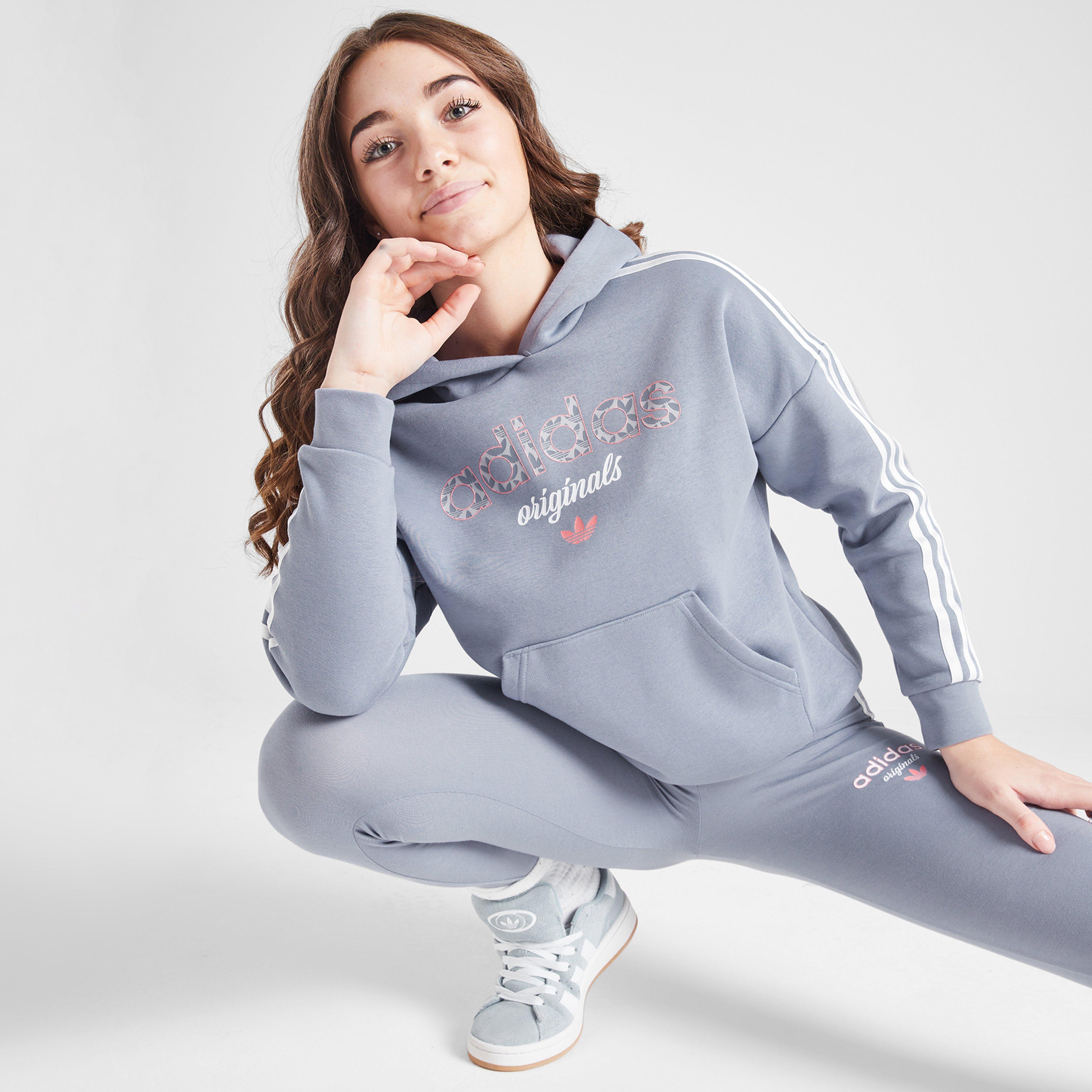 Detská mikina ADIDAS MIKINA S KAPUCŇOU (G)VRSITY AOP FILL HD VIO G