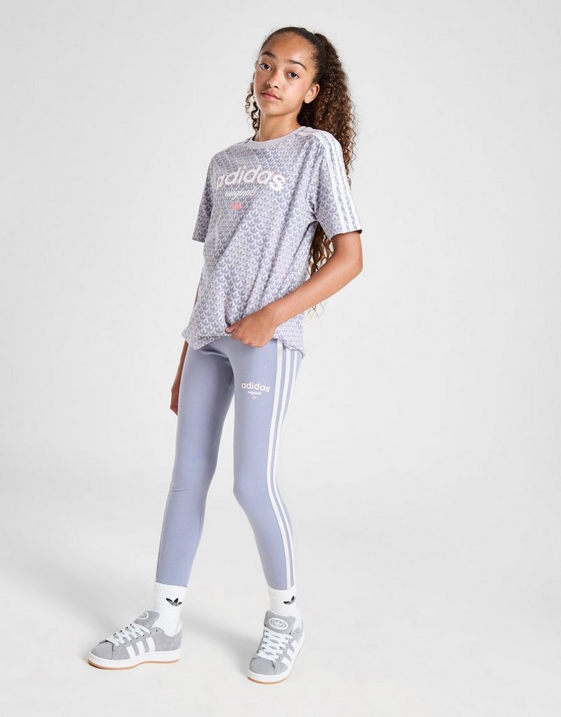 Gyerek nadrág ADIDAS LEGGINGS (G)VRSITY 3S LEGGING VIO G