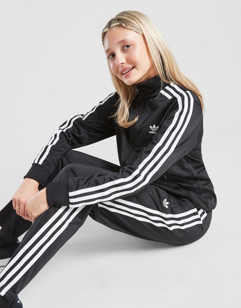Vaikiškas džemperis ADIDAS DŽEMPERIS UŽSEGAMAS FIREBIRD   ADICOLOR MARŠKINĖLIAI IY9800 Juoda