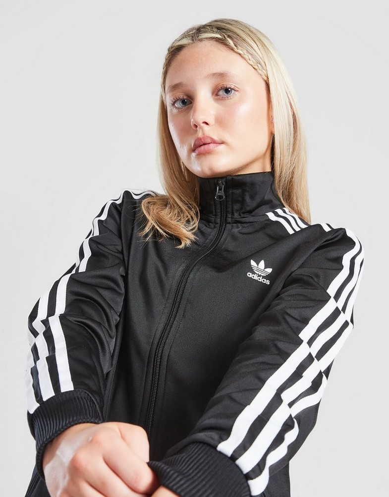 Vaikiškas džemperis ADIDAS DŽEMPERIS UŽSEGAMAS FIREBIRD   ADICOLOR MARŠKINĖLIAI IY9800 Juoda