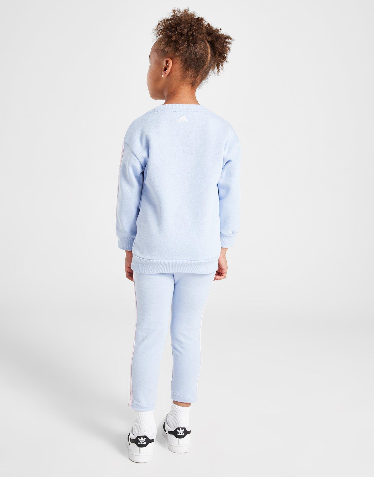 Детски анцуг ADIDAS КОМПЛЕКТ (G) LIN C/B CRWST BLU/PNK G JI6777 Син