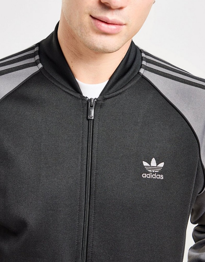 Férfi pulóverek ADIDAS PULÓVER CIPZÁRAS KAPUCNIS SSTAR TT BLK/GRY