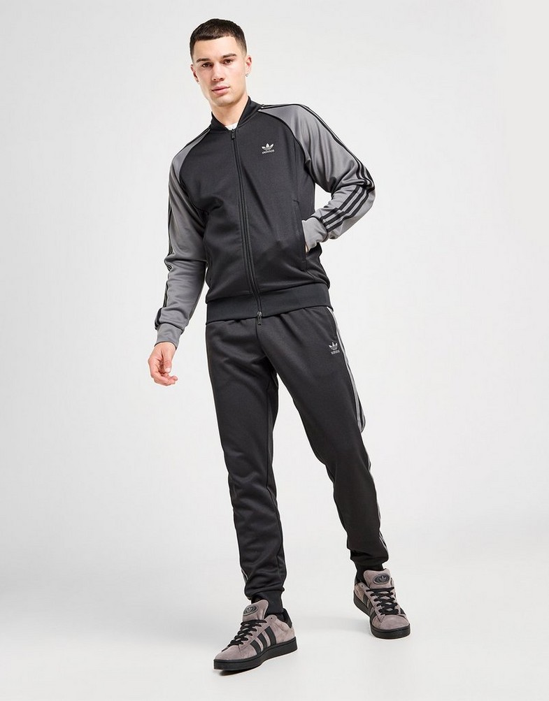 Pantaloni pentru bărbați ADIDAS PANTALONI  SSTAR TP BLK/GRY IY9869 Negru