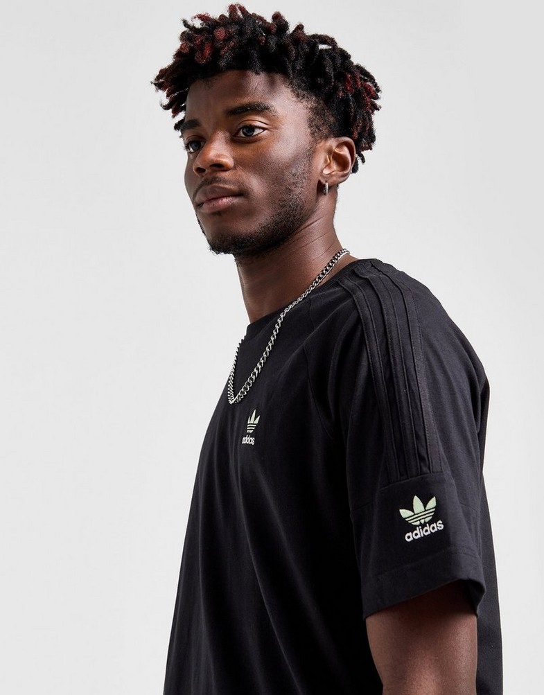 Pánske tričko ADIDAS TRIČKO LOCK UP TEE BLK/VOLT JM1185 Čierna