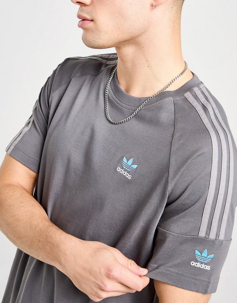 Koszulka, t-shirt męski ADIDAS T-SHIRT LOCK UP TEE GRY/BLUE