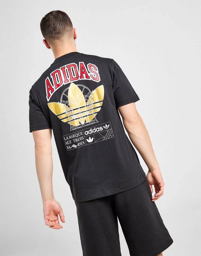 Tricou pentru bărbați ADIDAS TRICOU LC ARCH TEE BLK IX6760 Negru