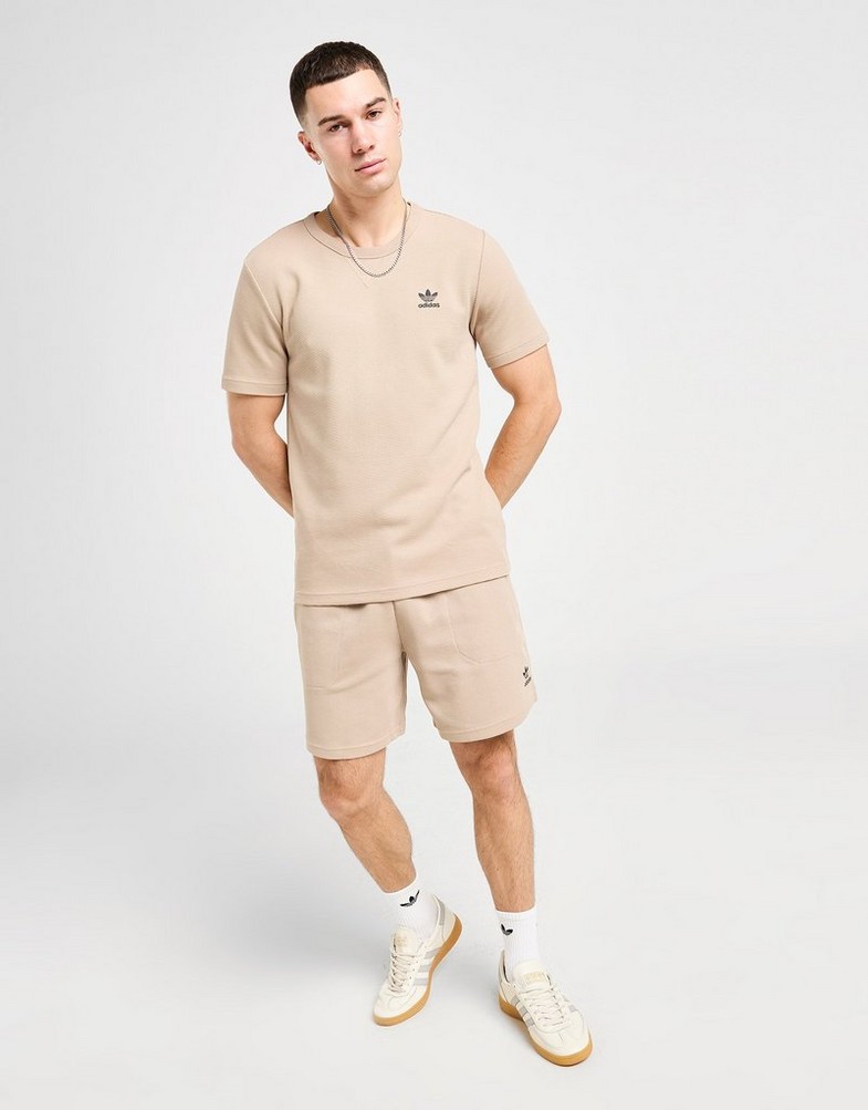 Koszulka, t-shirt męski ADIDAS T-SHIRT WAFFLE TEE TRACE JM1171 Khaki