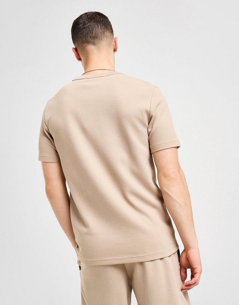 Koszulka, t-shirt męski ADIDAS T-SHIRT WAFFLE TEE TRACE JM1171 Khaki