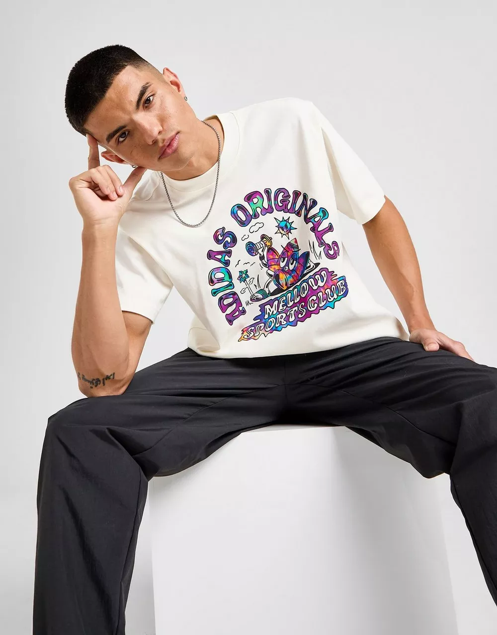 ADIDAS ФУТБОЛКА MELLOW TEE WHT, фото 1 з 6