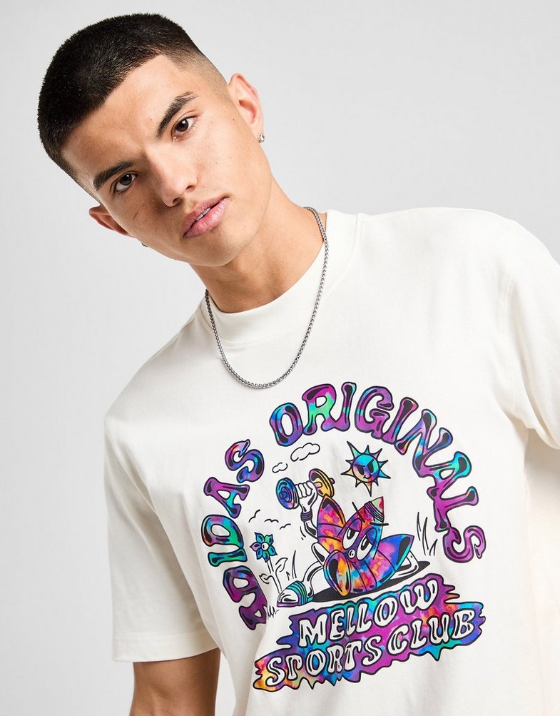 Tricou pentru bărbați ADIDAS TRICOU MELLOW TEE WHT IX6697 Alb