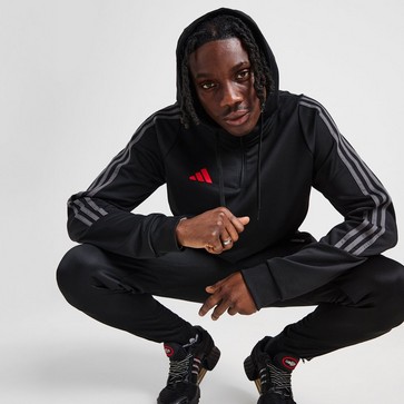 Bluză pentru bărbați ADIDAS BLUZĂ CU GLUGĂ TIRO HZ HD BLK/RED
