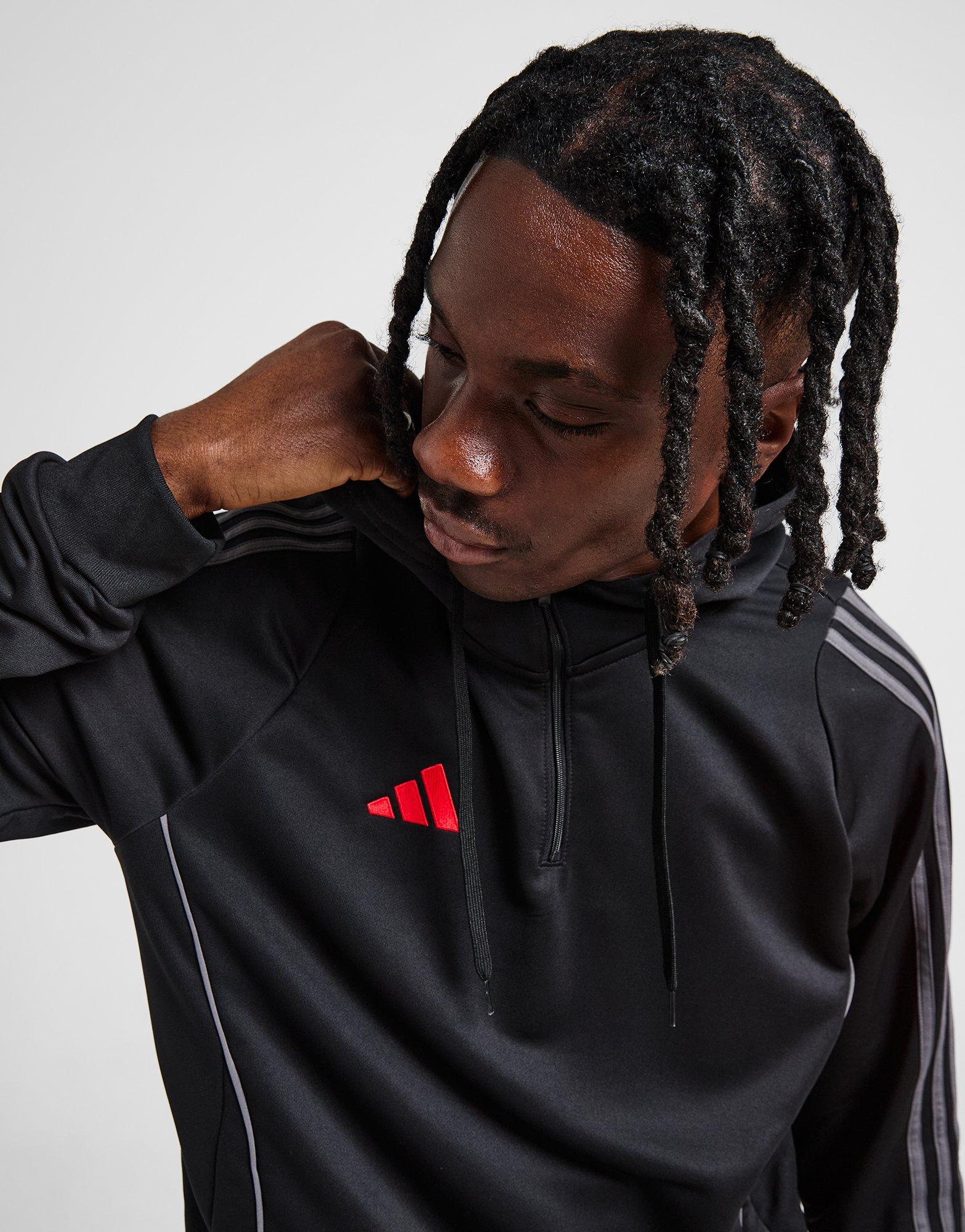 Vyriškas džemperis ADIDAS DŽEMPERIS SU GOBTUVU TIRO HZ HD BLK/RED JI8909 Juoda