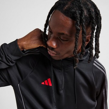 Bluză pentru bărbați ADIDAS BLUZĂ CU GLUGĂ TIRO HZ HD BLK/RED