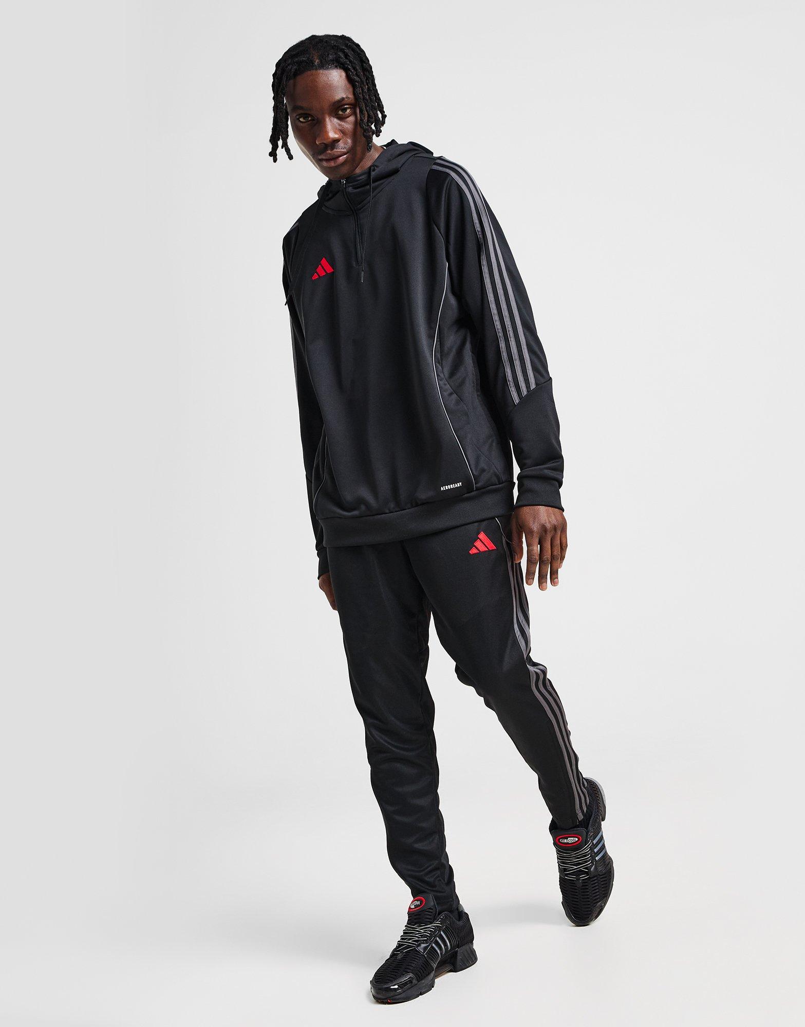 Vyriškas džemperis ADIDAS DŽEMPERIS SU GOBTUVU TIRO HZ HD BLK/RED JI8909 Juoda