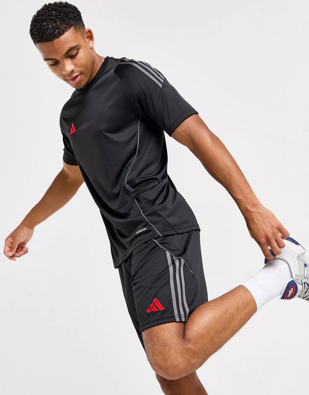 ADIDAS ШОРТИ TIRO SHORT BLK/RED, фото 1 з 6