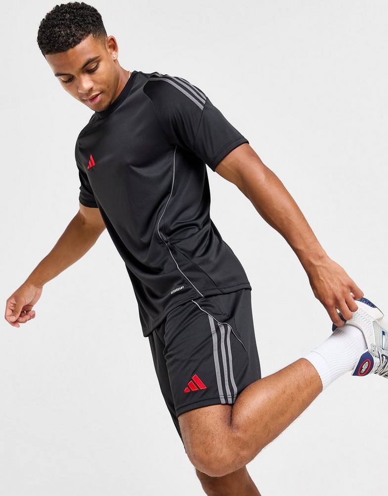 Férfi rövidnadrág ADIDAS RÖVIDNADRÁG TIRO SHORT BLK/RED