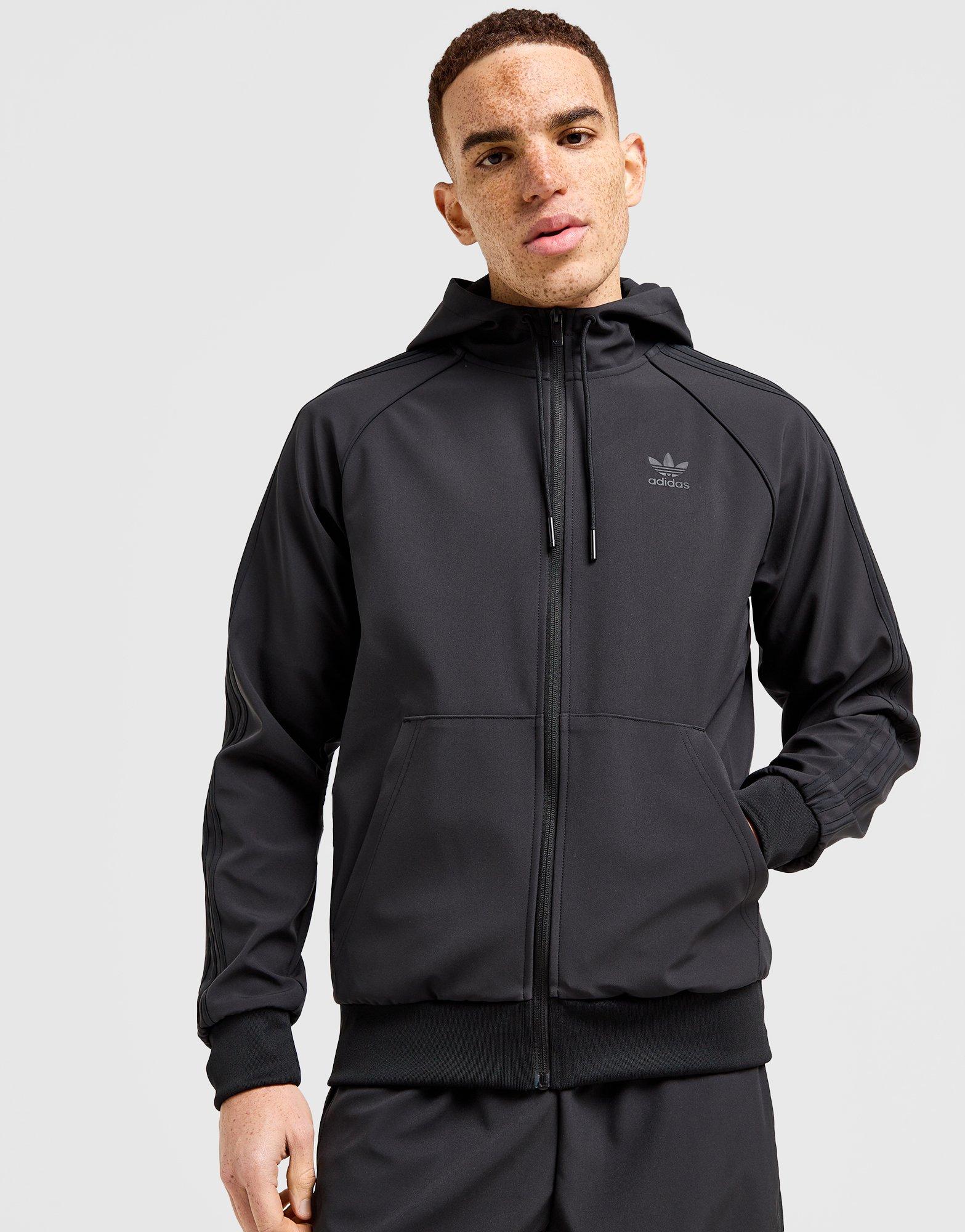 Férfi pulóverek ADIDAS PULÓVER KAPUCNIS R SST HD IW1001 Fekete