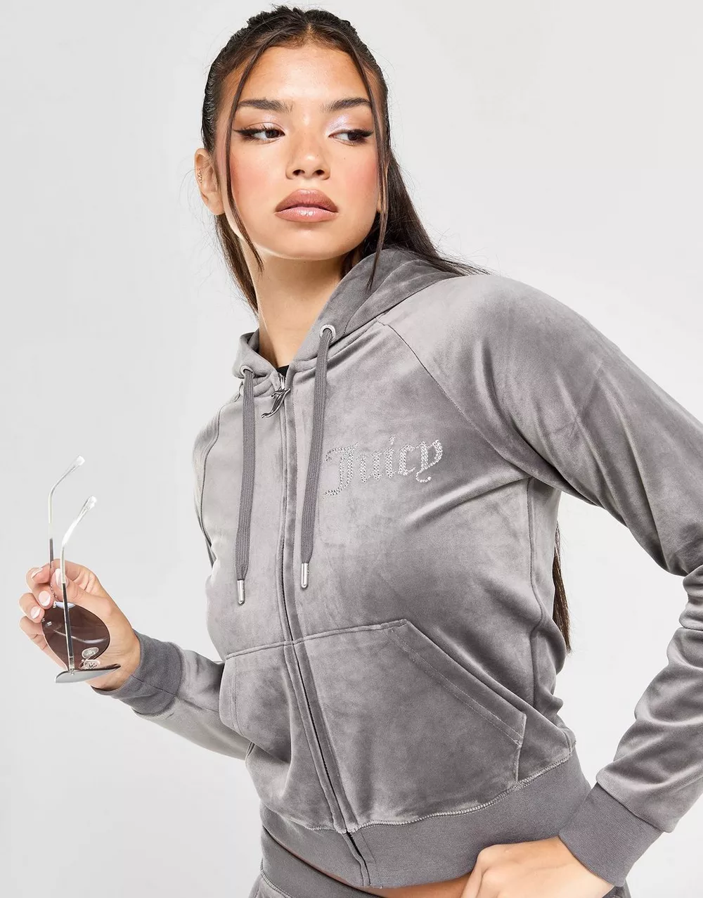 JUICY COUTURE КОФТА НА БЛИСКАВЦІ   З КАПЮШОНОМ DMNT HD, фото 1 з 6