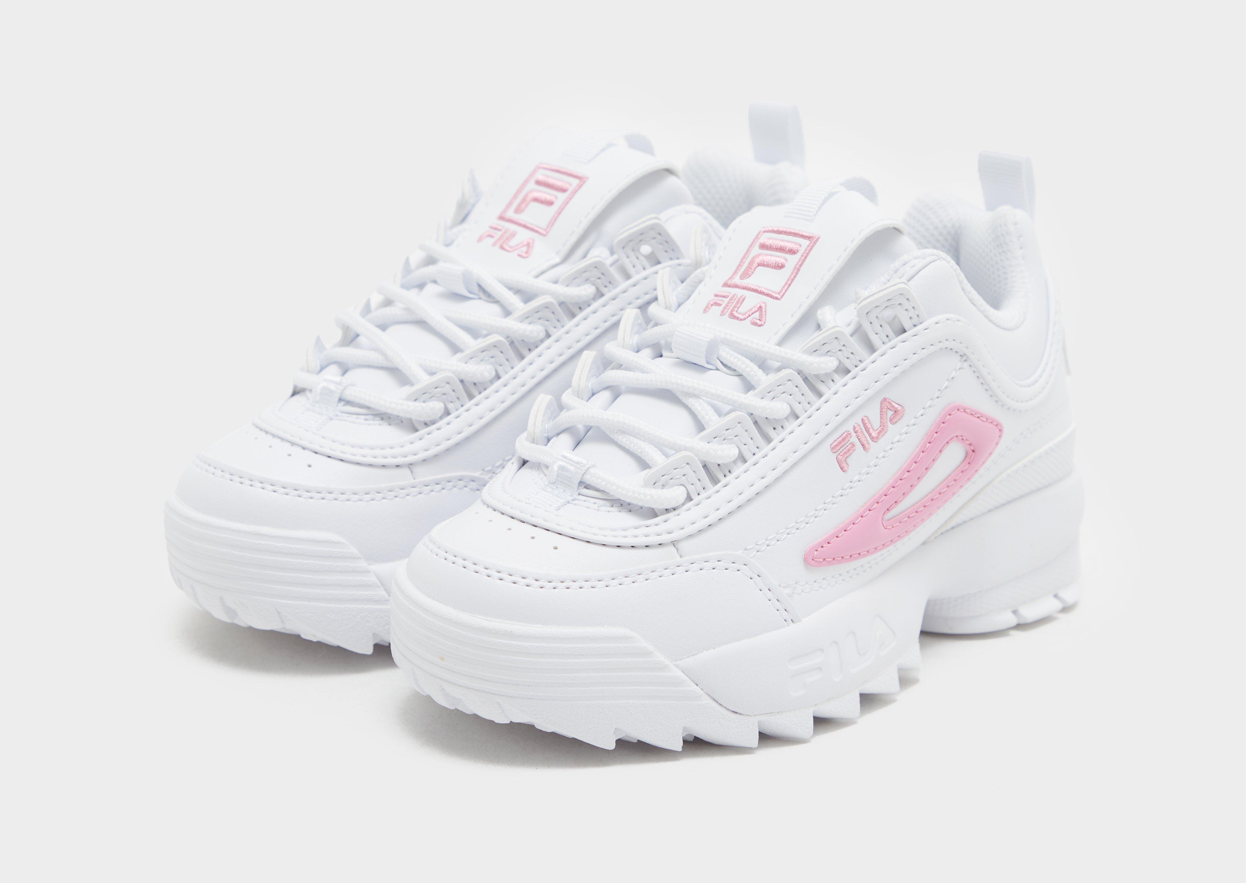 Buty sneakersy dla dzieci FILA DISRUPTOR  3XM02432-154 Biały