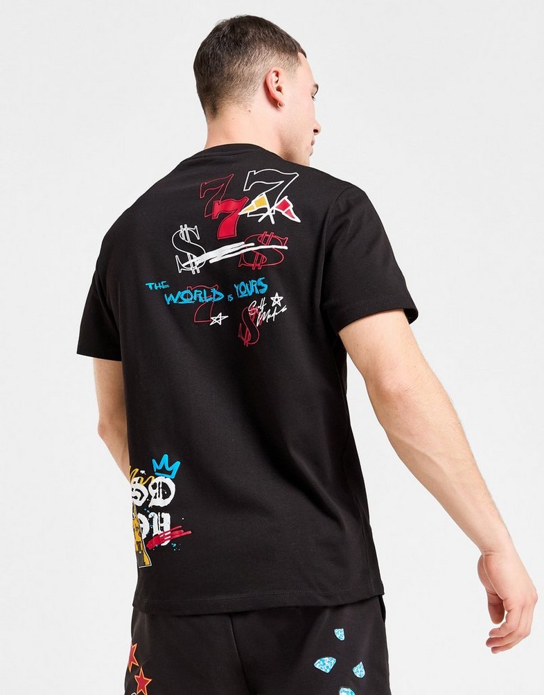 Férfi póló SUPPLY&DEMAND PÓLÓ MONTANA TEE BLK