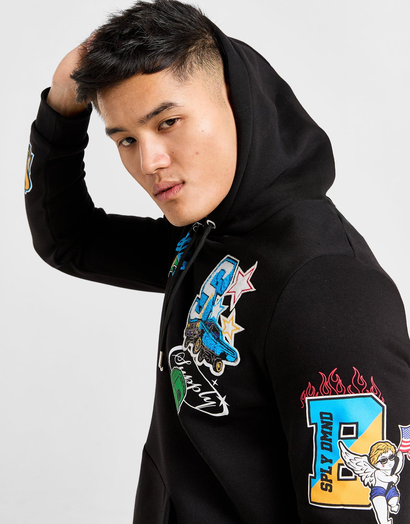 Bluza męska SUPPLY&DEMAND BLUZA Z KAPTUREM MONTANA HD BLK SUPTM17151007 Czarny