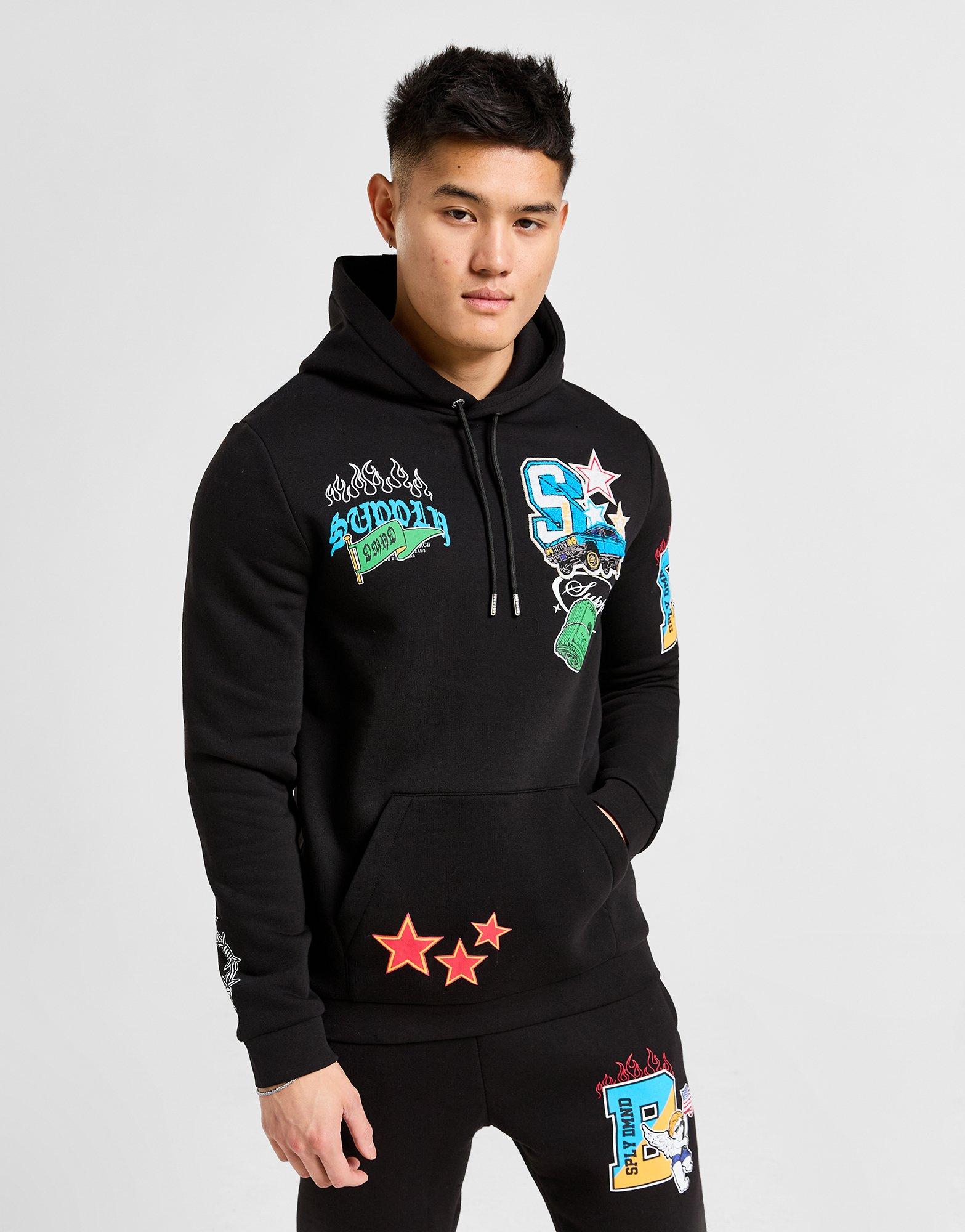 Bluza męska SUPPLY&DEMAND BLUZA Z KAPTUREM MONTANA HD BLK SUPTM17151007 Czarny