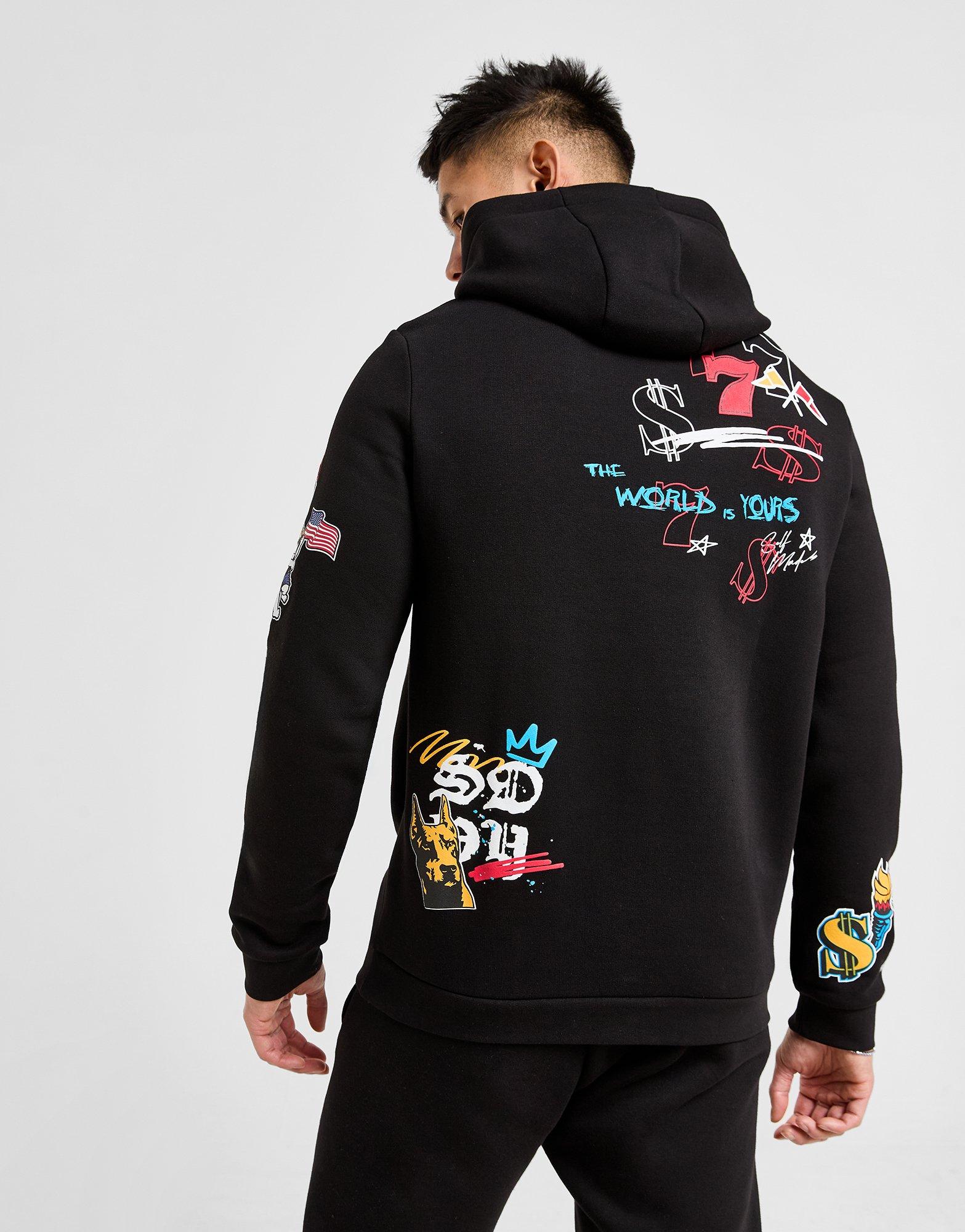 Bluza męska SUPPLY&DEMAND BLUZA Z KAPTUREM MONTANA HD BLK SUPTM17151007 Czarny