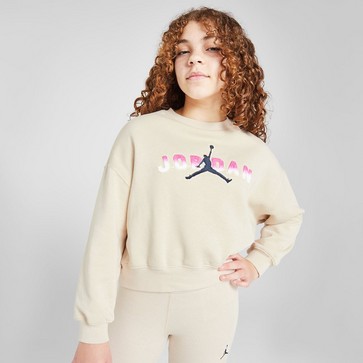 Bluză pentru copii JORDAN BLUZĂ (G)JDAN LGO CREW LT BRWN G