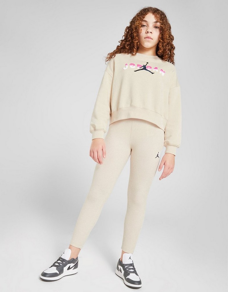 Дитячі кофти JORDAN КОФТА (G)JDAN LGO CREW LT BRWN G 45D590-XAE Бежевий