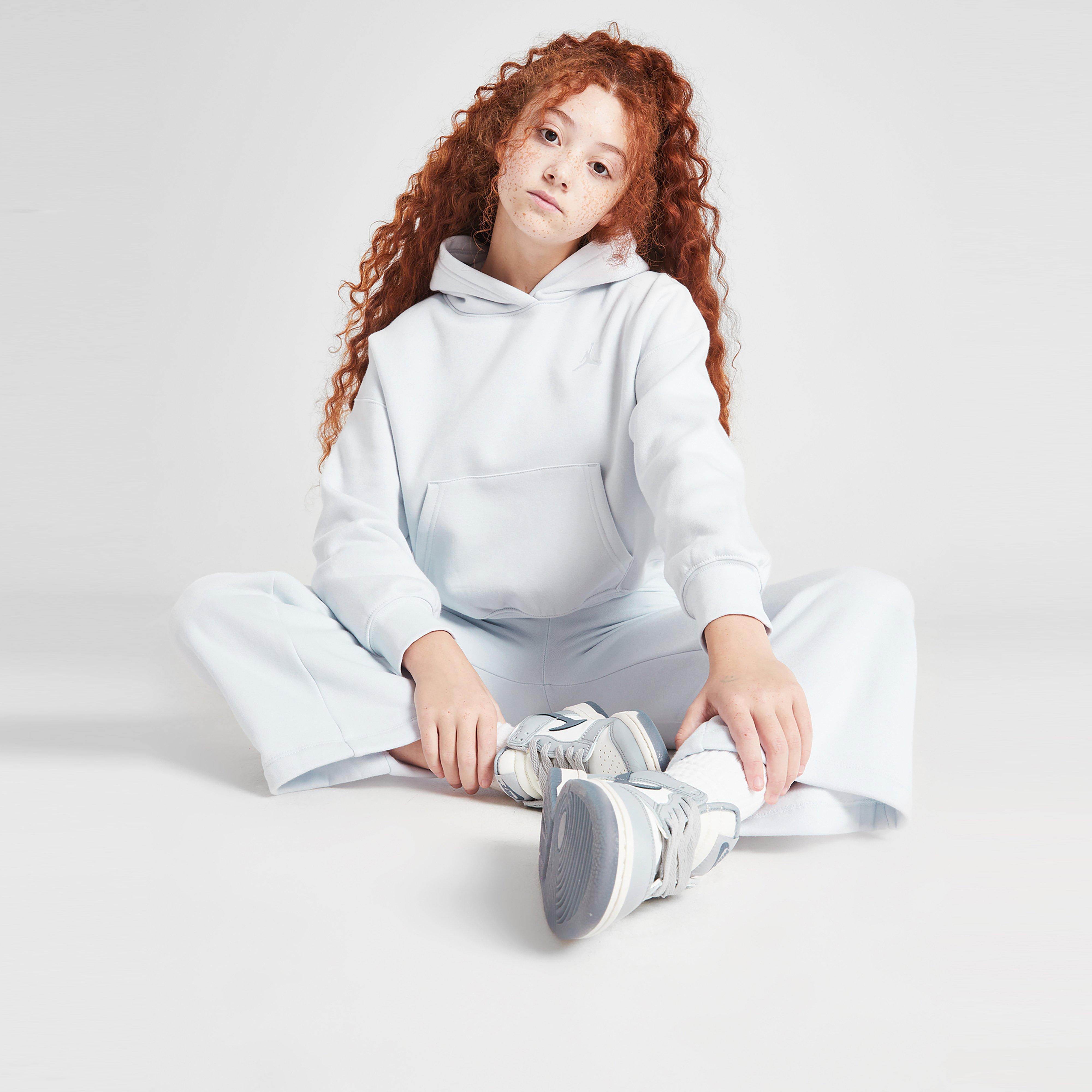 Hanorac pentru copii JORDAN BLUZĂ CU GLUGĂ (G)BRKLYN ESS HOOD GRY G