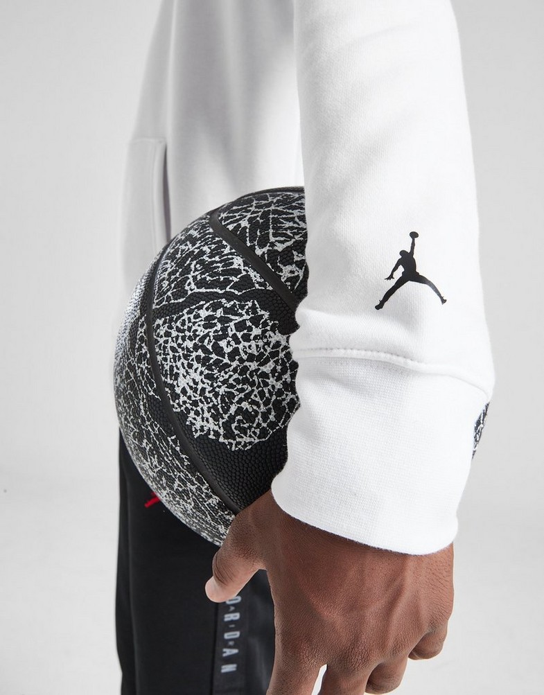 JORDAN BLUZA Z KAPTUREM COLG PATCH OH WHT/RD B 95D435-WR2 Biały