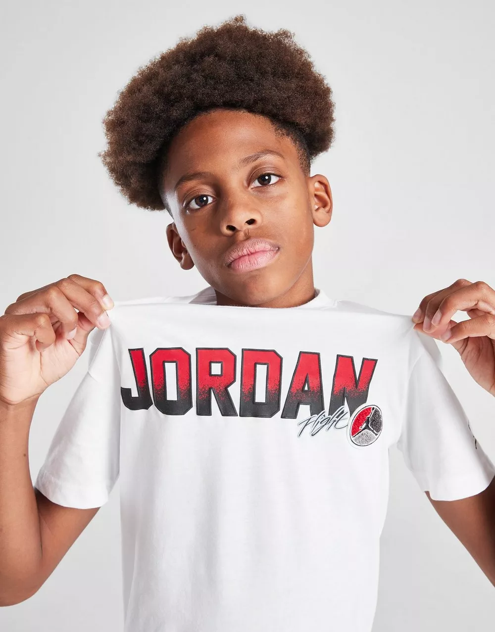 NikeHad JORDAN ФУТБОЛКА COLG PATCH TEE WHT/RD B, фото 1 з 5