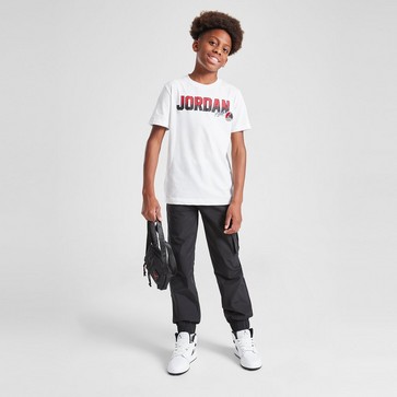 JORDAN T-SHIRT COLG PATCH TEE WHT/RD B