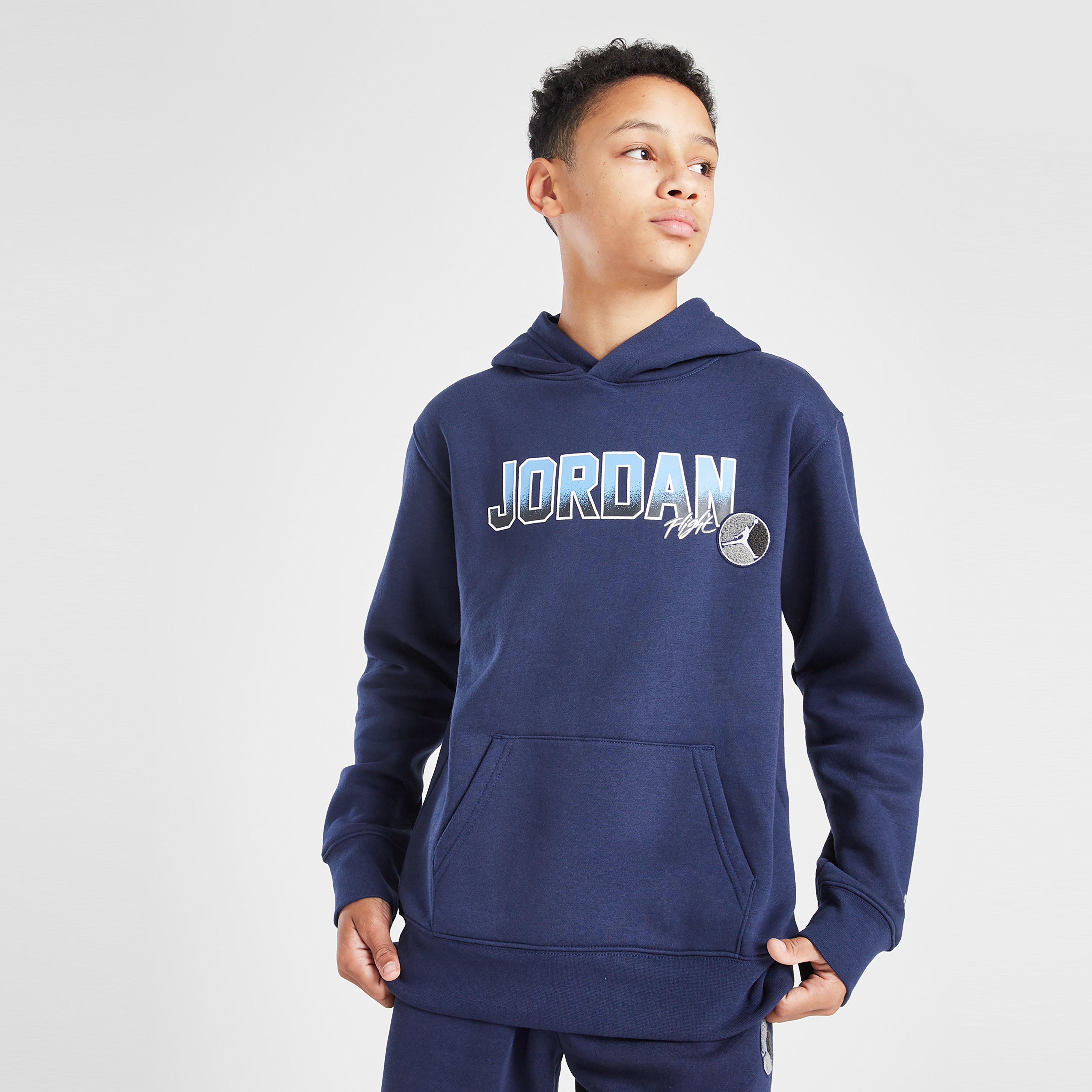 Hanorac pentru copii JORDAN BLUZĂ CU GLUGĂ COLG PATCH OH NVY/BLU B