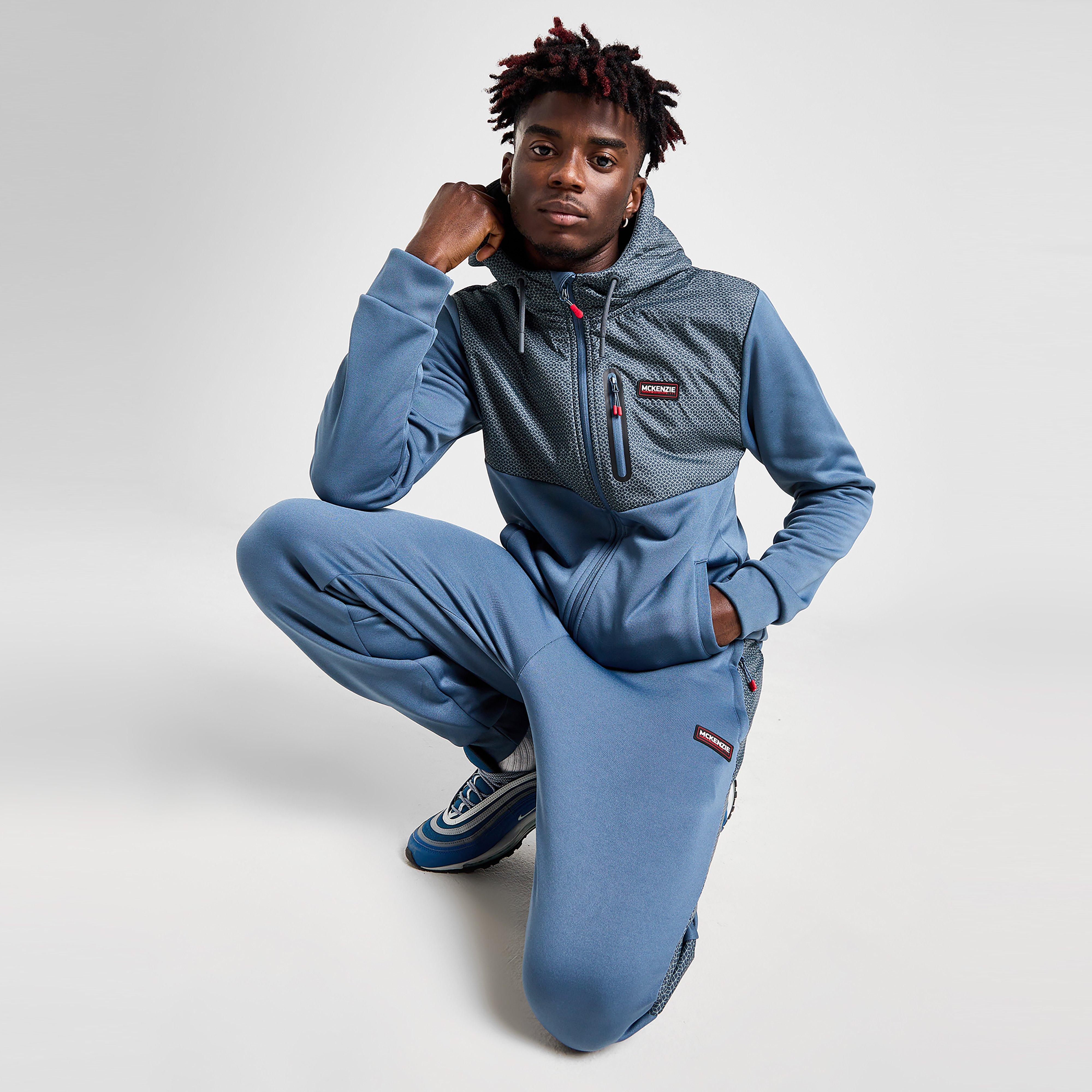 Férfi pulóverek MCKENZIE PULÓVER KAPUCNIS CHAOS PLY FLC FZ BLU-BSA