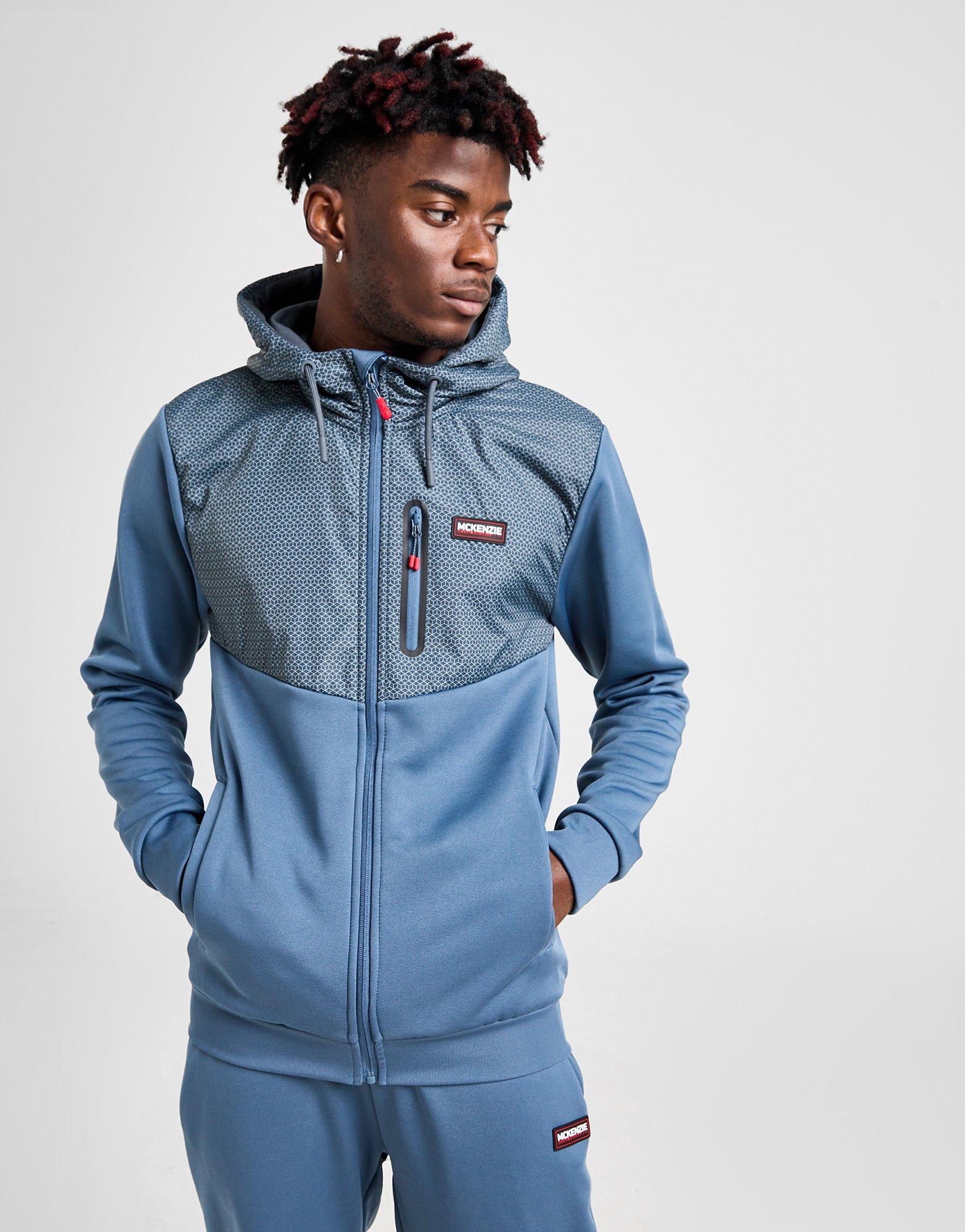 Pánska mikina MCKENZIE MIKINA S KAPUCÍ   CHAOS PLY FLC FZ BLU-BSA MCKTM16410165 Modrá