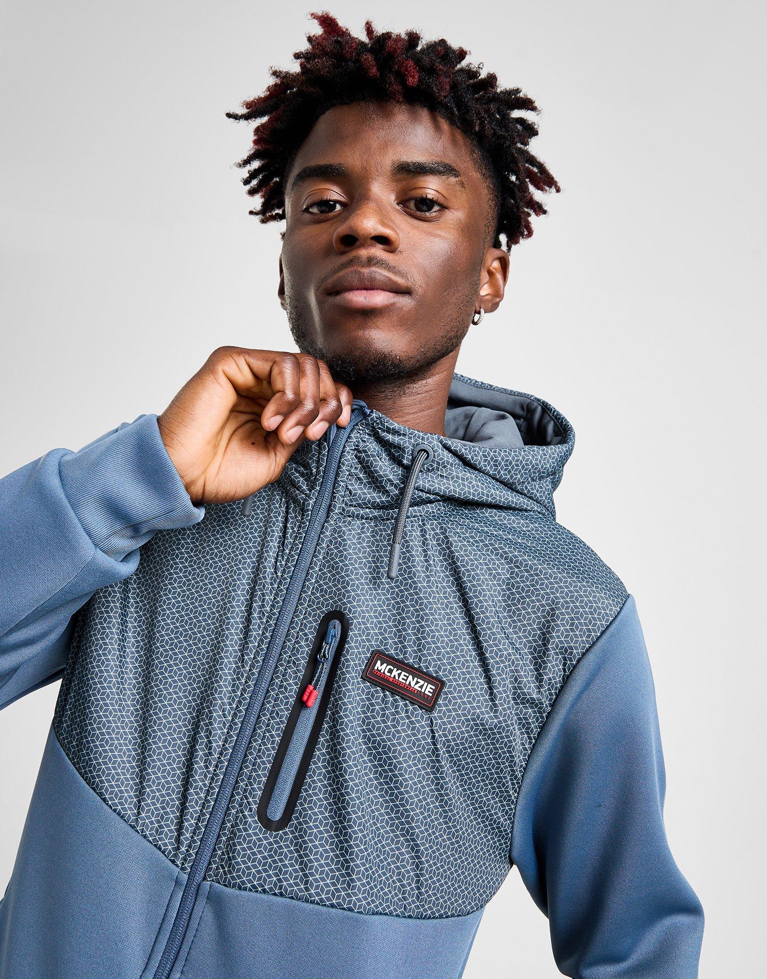 Pánska mikina MCKENZIE MIKINA S KAPUCÍ   CHAOS PLY FLC FZ BLU-BSA MCKTM16410165 Modrá